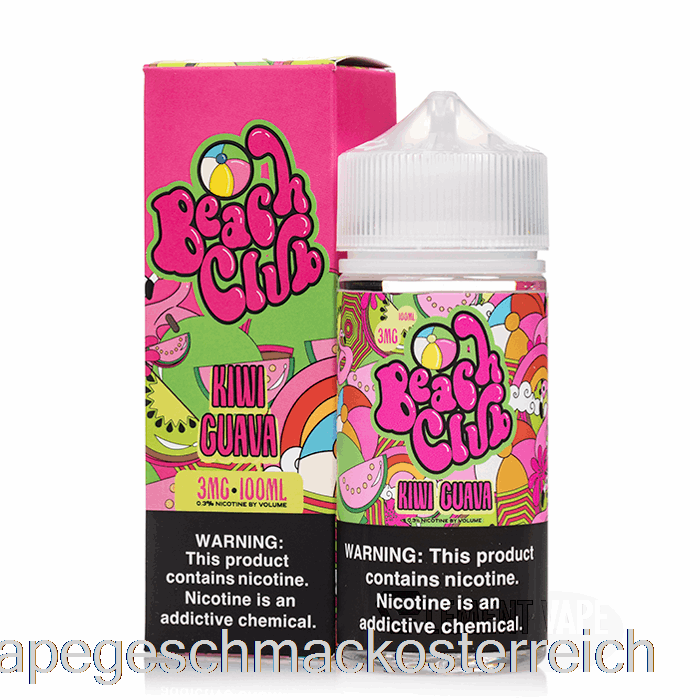 Kiwi Guave - Beach Club - 100ml 6mg Vape-Geschmack